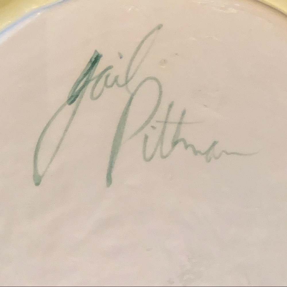 Set of 3 Gail Pitman hand painted 10” dinner plate - Picture 7 of 9